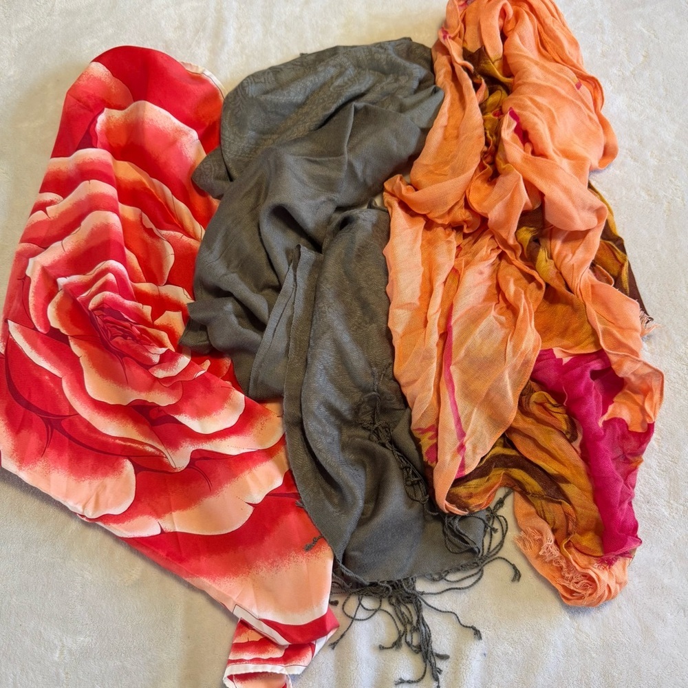 Bundle Of 3 Shawls AndOr Scarves Bundle Of 3 Shawls AndOr Scarves